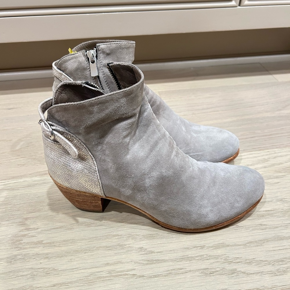 Stylish Gray Suede Ankle Boots